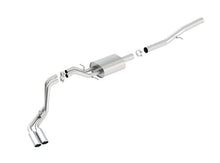 Load image into Gallery viewer, Borla 14 Silv/Sierra 1500 EC Std/CC Short 143.5in WB ATAK Dual Rolled Side Exit Cat-Back Exhaust - Detail View