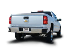 Load image into Gallery viewer, Borla 14 Silv/Sierra 1500 EC Std/CC Short 143.5in WB S-Type Dual Rolled Side Exit Cat-Back Exhaust - Side View