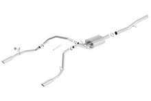 Load image into Gallery viewer, Borla 14 Silv/Sierra 1500 EC Std/CC Short 143.5in WB S-Type Single Split Rear Exit Cat-Back Exhaust - Side View