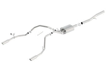 Load image into Gallery viewer, Borla 14 Silv/Sierra 1500 EC Std/CC Short 143.5in WB Touring Single Split Rear Exit Cat-Back Exhaust - Side View