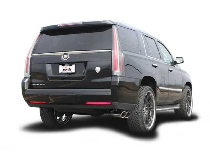 Borla 15-16 Cadillac Escalade ESV 6.2L Auto Trans Dual Round Rolled Truck Side Exit Catback Exhaust - Detail View