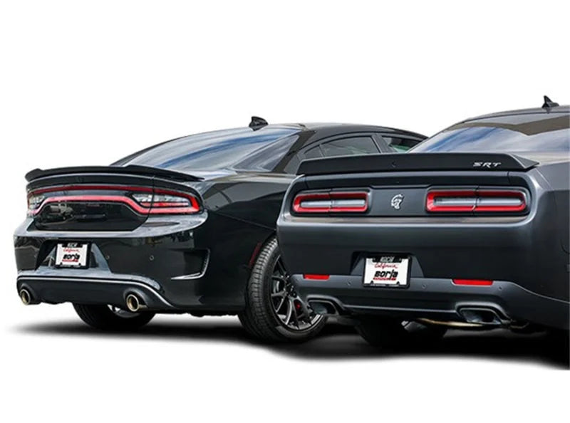 Borla 15-16 Dodge Challenger Hellcat 6.2L V8 ATAK w/ Valve Simulator CB Exhaust Factory Valance - Detail View