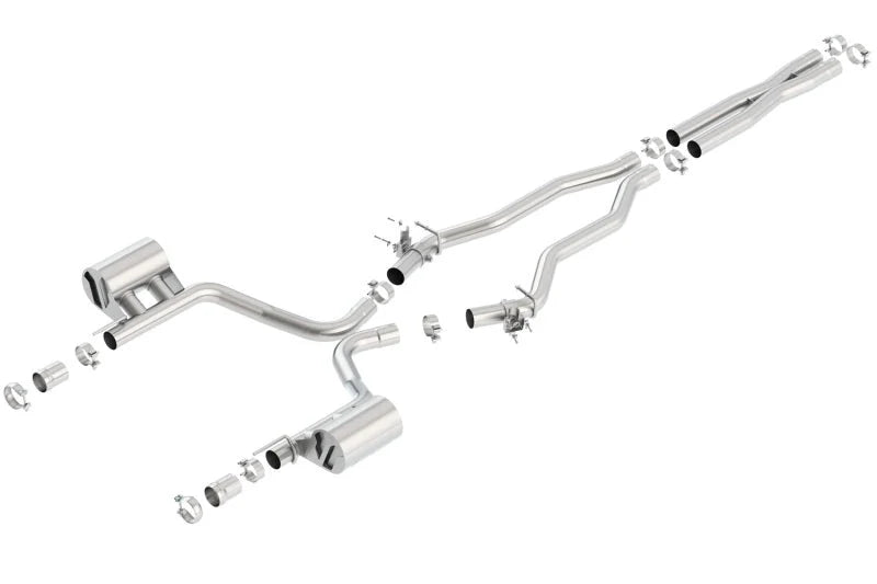 Borla 15-16 Dodge Charger SRT 392 6.4L No Tip Single Split Rear Exit ATAK w/ Valves Exhaust - Main Product View