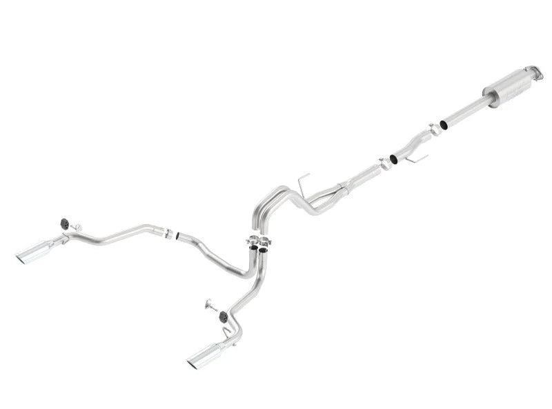 Borla 15-16 Ford F-150 3.5L EcoBoost Ext. Cab Std. Bed Catback Exhaust ATAK Single Split Rear Exit - Main Product View
