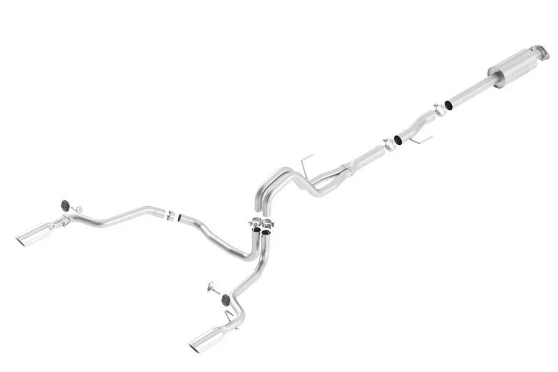 Borla 15-16 Ford F-150 3.5L EcoBoost Ext. Cab Std. Bed Catback Exhaust ATAK Single Split Rear Exit - Side View