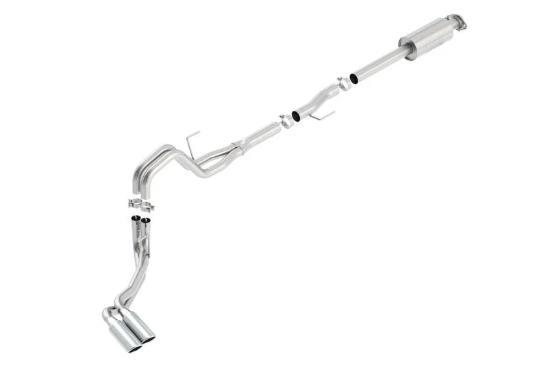 Borla 15-16 Ford F-150 3.5L EcoBoost Ext. Cab Std. Bed Catback Exhaust ATAK Truck Side Exit - Side View