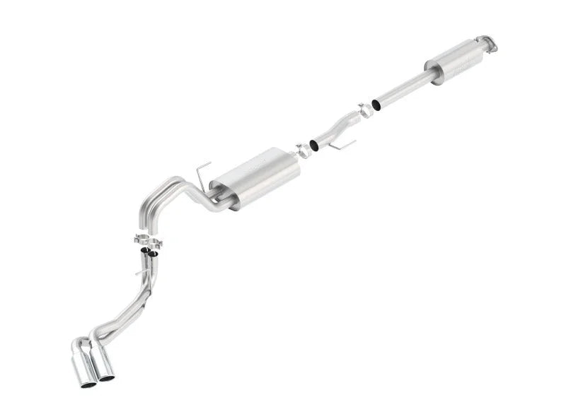 Borla 15-16 Ford F-150 3.5L EcoBoost Ext. Cab Std. Bed Catback Exhaust S-Type Truck Side Exit - Side View