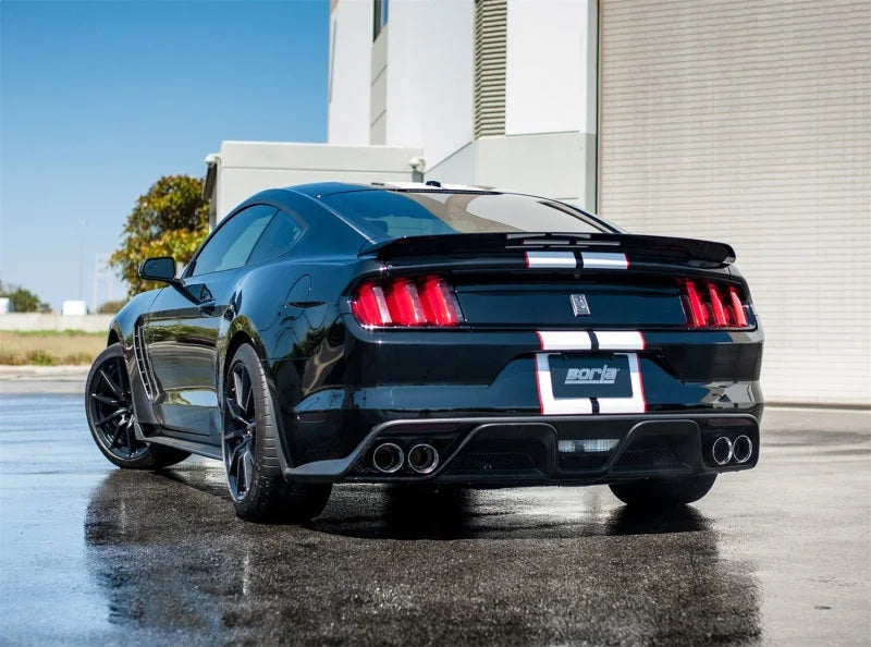 Borla 15-16 Ford Mustang Shelby GT350 5.2L ATAK Cat Back Exhaust (Uses Factory Valence) - Detail View