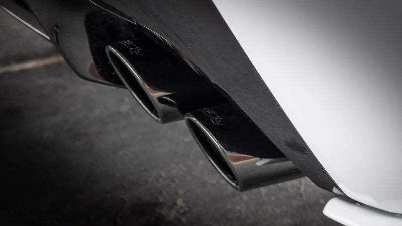 Borla 15-24 Lexus RC F Axle-Back Exhaust System S-Type - Black Chrome - Side View