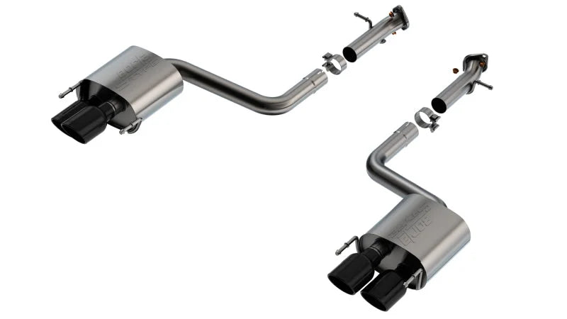 Borla 15-24 Lexus RC F Axle-Back Exhaust System S-Type - Black Chrome - Installation View
