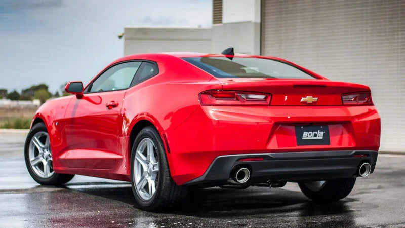 Borla 16-17 Chevy Camaro 3.6L V6 Single Split Rear Exit ATAK Axle-Back Exhaust - Side View