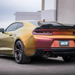 Load image into Gallery viewer, Borla 16-17 Chevy Camaro 6.2L 4in Dual CF Tips w/Black Core Dual Split Exit ATAK Catback Exhaust - Detail View