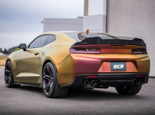 Load image into Gallery viewer, Borla 16-17 Chevy Camaro 6.2L 4in Dual CF Tips w/Black Core Dual Split Exit ATAK Catback Exhaust - Detail View