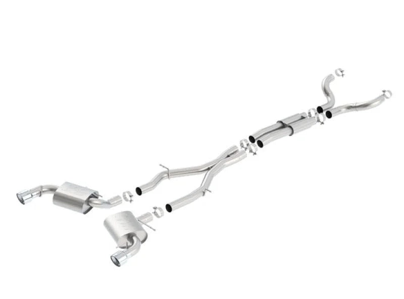 Borla 16-17 Chevy Camaro SS 6.2L ATAK Catback Single Split Rear Exit Exhaust w/Single Tips - Main Product View