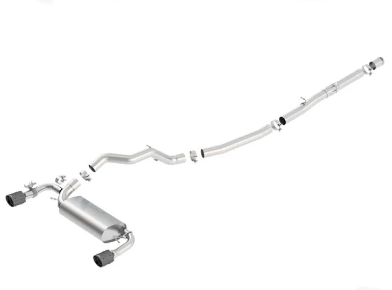 Borla 16-17 Focus RS Turbocharged 2.3L Single Split Exit ATAK Catback Exhaust - Side View