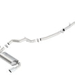 Load image into Gallery viewer, Borla 16-17 Ford Focus RS 2.3L MT Round Angle-Cut Tips Split Rear Exit ATAK Catback Exhaust - Side View