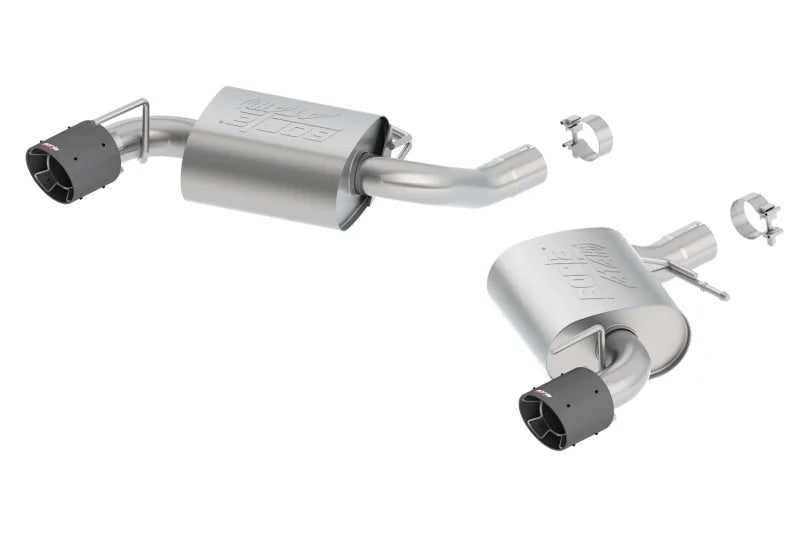 Borla 16 Chevy Camaro 6.2L Atak Rear Section Exhaust w/o NPP - Side View
