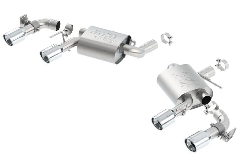 Borla 16 Chevy Camaro SS 6.2L w/ Dual NPP Atak Quad RD RL Tips Dual Exit Rear Section Exhaust - Main Product View