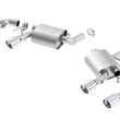 Load image into Gallery viewer, Borla 16 Chevy Camaro SS 6.2L w/ Dual NPP Atak Quad RD RL Tips Dual Exit Rear Section Exhaust - Side View