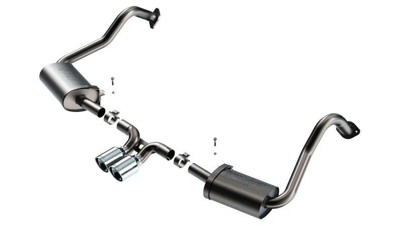 Borla 17-22 Porsche Cayman/Boxster 718 2.0L 4 Cyl. AT/MT RWD 2DR 2.25in S-Type Exhaust - Main Product View