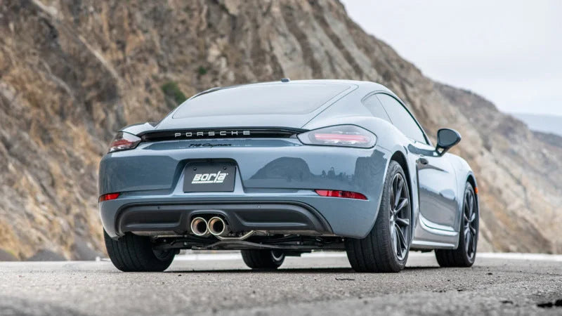 Borla 17-22 Porsche Cayman/Boxster 718 2.0L 4 Cyl. AT/MT RWD 2DR 2.25in S-Type Exhaust - Detail View