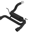 Load image into Gallery viewer, Borla 18-19 Jeep Wrangler JL/JLU 2.0L 4Cyl 2DR/4DR Axle Back Exhaust ATAK w/ 2.5in Tips - Black - Main Product View
