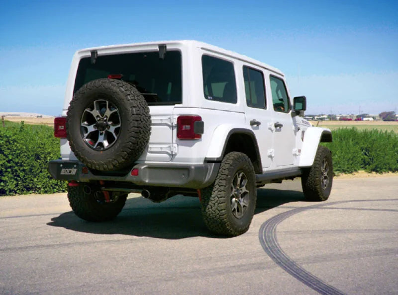Borla 18-19 Jeep Wrangler JL/JLU 2.0L 4Cyl 2DR/4DR Touring Axle Back Exhaust w/ 3.5in Tips - Black - Detail View