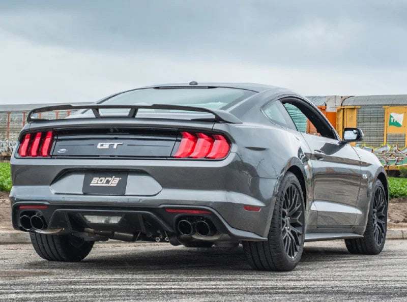 Borla 18-20 Ford Mustang GT 5.0L AT/MT ECE Approved Cat-Back Exhaust w/ Active Valve - Detail View