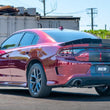 Load image into Gallery viewer, Borla 19-23 Dodge Charger GT 3.6L V6 RWD ATAK Catback Exhaust - Black Chrome Tips - Side View