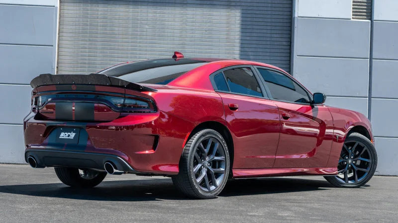 Borla 19-23 Dodge Charger GT 3.6L V6 RWD ATAK Catback Exhaust - Polished Tips - Side View