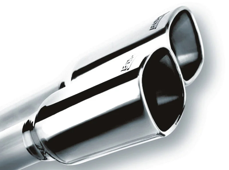 Borla 19 Chevrolet Silverado/GMC Sierra 1500 6.2L SS Touring Catback Exhaust - Square Chrome Tips - Side View