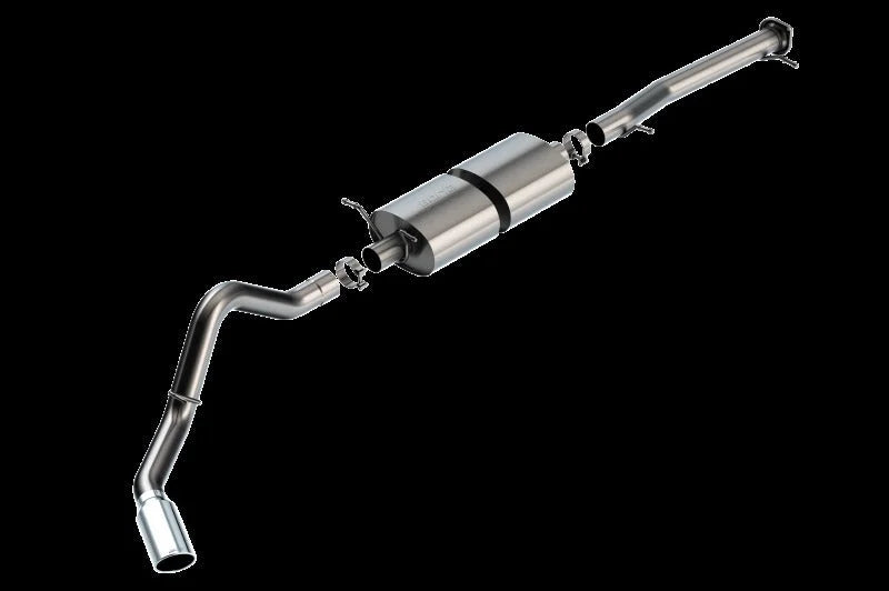 Borla 20-22 Chevrolet/GMC Silverado/Sierra 6.6L T-304 SS Cat-Back S-Type Exhaust - Brushed - Side View