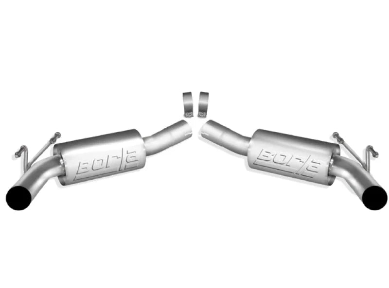 Borla 2010 Camaro 6.2L ATAK Exhaust System w/o Tips works With Factory Ground Effects Package (rear - Side View