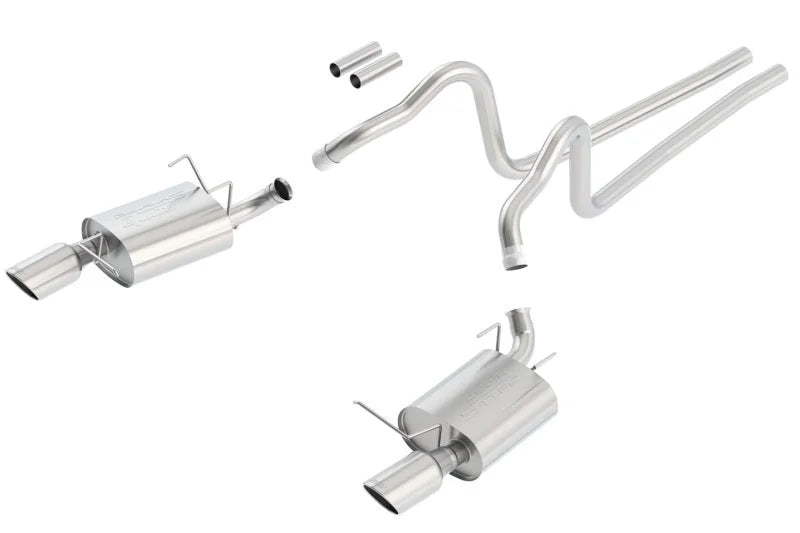 Borla 2011 Ford Mustang 3.7L 6cyl 6spd RWD SS S-Type Catback Exhaust - Main Product View