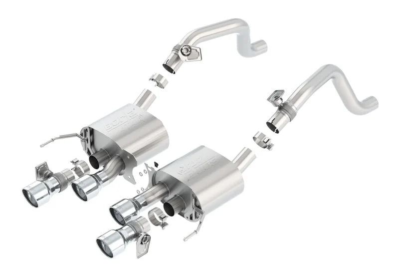 Borla 2014 Chevrolet Corvette C7 6.2L 8cyl ATAK Exhaust w/ NPP Dual Mode (rear section only) - Side View