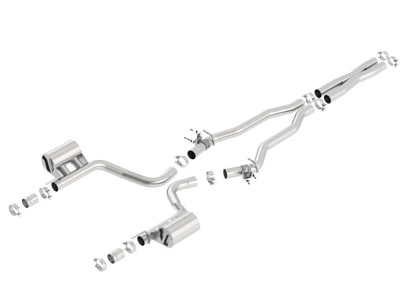 Borla 2015 Dodge Challenger Hellcat 6.2L V8 ATAK Catback Exhaust No Tips Factory Valance - Main Product View