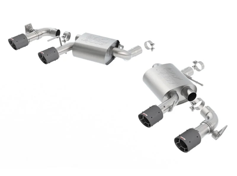 Borla 2016-2017 Chevy Camaro V8 SS AT/MT ATAK Rear Section Exhaust with Dual Mode Valves - Side View