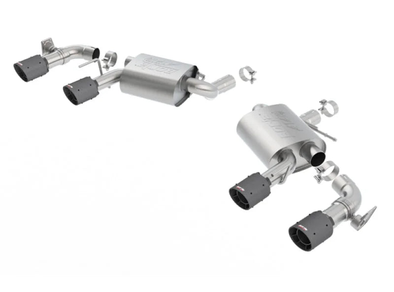 Borla 2016 Chevy Camaro SS V8 AT/MT ATAK Rear Section Exhaust with Dual Mode Valves - Side View