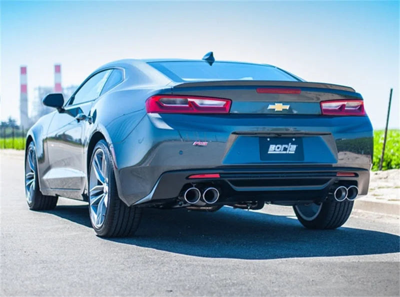 Borla 2016 Chevy Camaro V6 AT/MT ATAK Rear Section Exhaust w/ Dual Mode Valves - Detail View