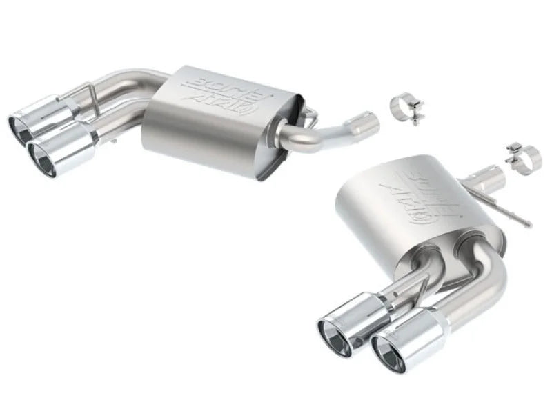 Borla 2016 Chevy Camaro V6 AT/MT ATAK Rear Section Exhaust w/o Dual Mode Valves - Side View
