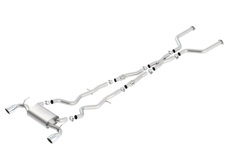 Borla 2017 Infiniti Q60S 3.0T V6 S Type Catback Exhaust - Side View