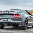 Load image into Gallery viewer, Borla 2018 Ford Mustang GT 5.0L AT/MT 3in ATAK Catback Exhaust Black Chrome Tips w/ Valves - Installation View