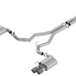 Load image into Gallery viewer, Borla 2018 Ford Mustang GT 5.0L AT/MT 3in Atak Catback Exhaust w/ Valves (Carbon Fiber Tip)
