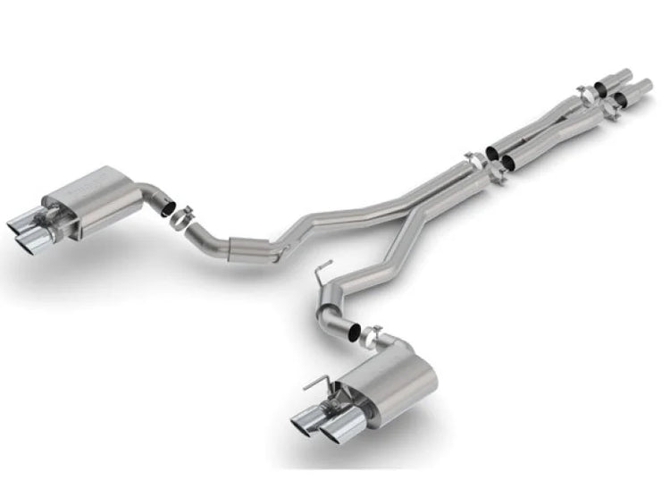 Borla 2018 Ford Mustang GT 5.0L AT/MT 3in S-Type Catback Exhaust w/ Valves - Main Product View