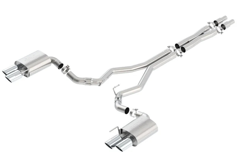 Borla 2018 Ford Mustang GT 5.0L AT/MT (w/o Valves) ATAK 3in Cat-Back Exhaust w/Polished Tips - Main Product View