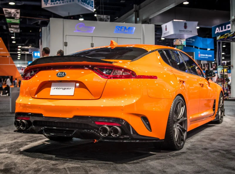 Borla 2018 Kia Stinger 2.0L/3.3L AT RWD/AWD 2.25in Carbon Fiber Tip Kit - Detail View