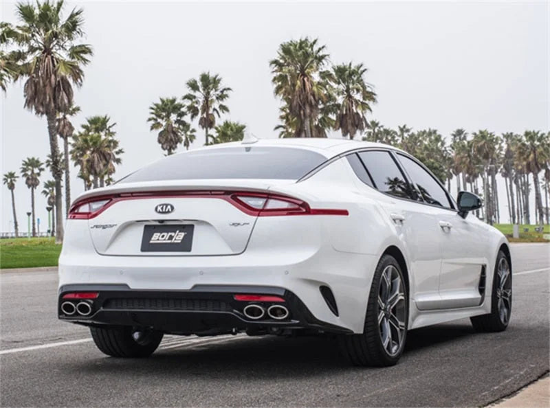 Borla 2018 Kia Stinger 3.3L V6 Turbo 2.25in Pipe Dia Dual Split Rear Exit S-Type Cat-Back Exhaust - Side View