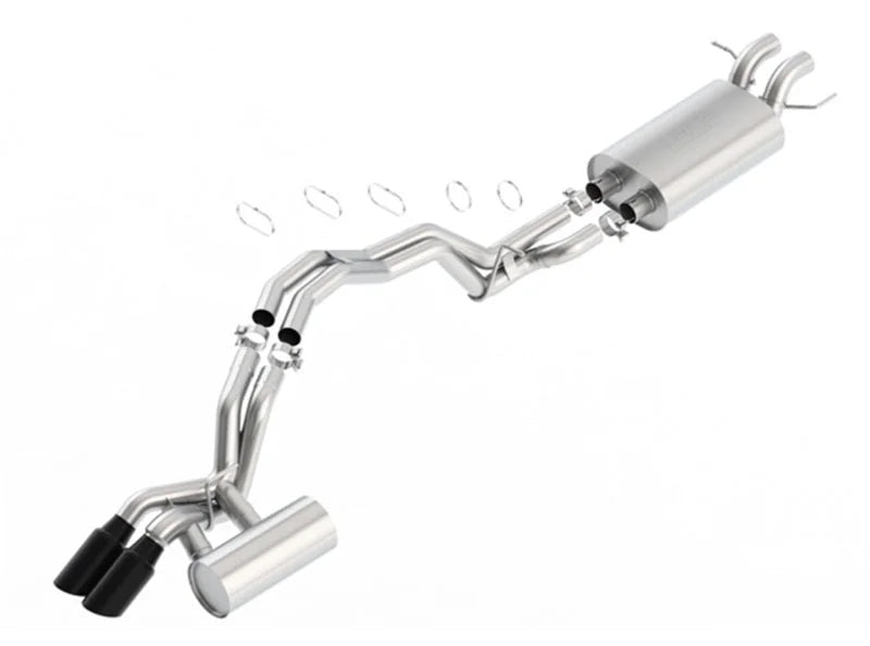 Borla 2018 Lincoln Navigator 3.5L A/T 2WD/4WD Touring 2.5in Catback Exhaust w/Black Chrome Tips - Main Product View