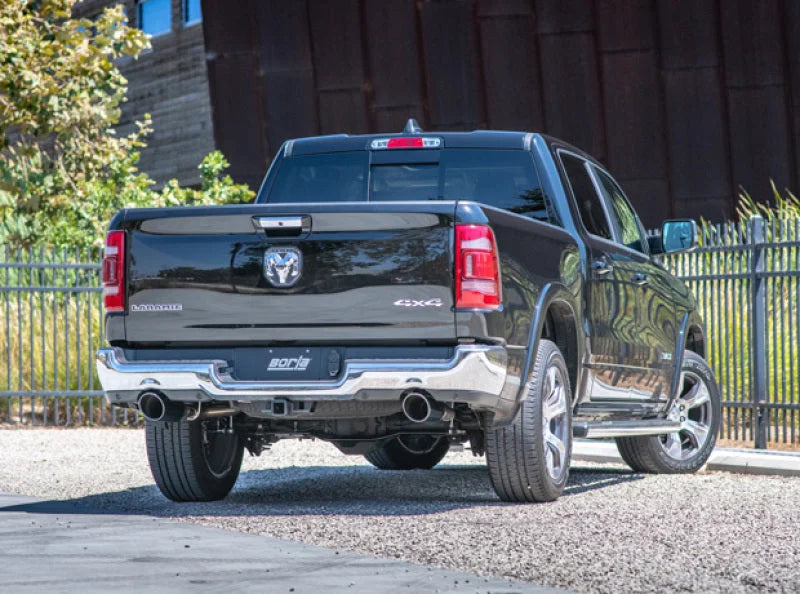 Borla 2019 RAM 1500  5.7L V8 AT 2+4WD 4DR CC SB (5ft7in Box) 144.6in WB 3in Optional Front Muffler - Side View