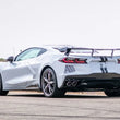 Load image into Gallery viewer, Borla 2020 Chevrolet Corvette C8 6.2L ATAK 3in Exhaust System Dual Round A/C Tips 4inx 4.75in - Installation View